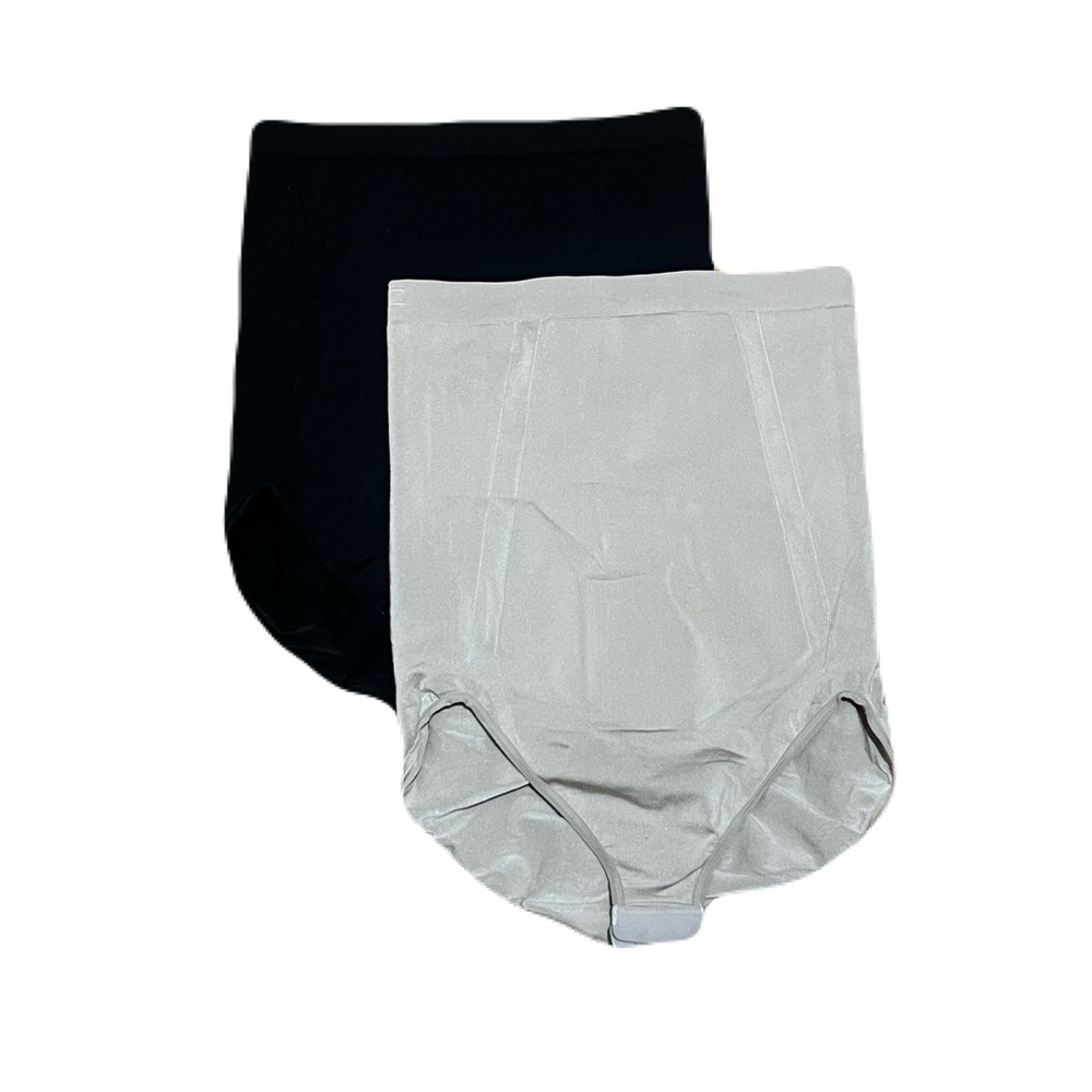 Spanx Bundle of 2 OnCore High-Waisted Briefs in Black & Nude, size XL
